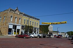 Business district of Valley Falls (2014)