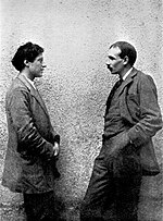 John Maynard Keynes (à droite) avec le peintre Duncan Grant.