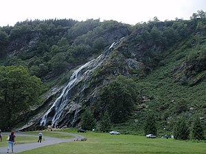 Waterfall and visitor picnic area