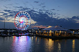 Capital Wheel at night