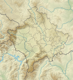 Lokasi Pristina di Kosovo dan Eropa