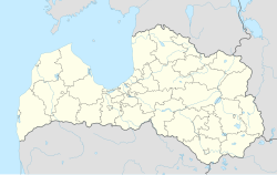 Лудза. Карта розташування: Латвія
