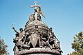 Top of the Millennium of Russia Monument in Novgorod