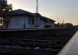 Old Zwolle Train Station on Main Street