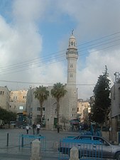 Piazza di Betlemme vista dalla basilica della Natività