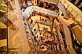 Atrium of a Myer store in Melbourne, looking from the top floor to the ground floor