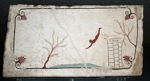 Fresco. Tomb of the Diver. Paestum, Italy. 470 BCE