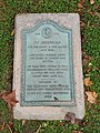 Plaque in Piedmont Park, Atlanta, Georgia.