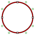 I contorni CFF utilizzano curve di Bézier cubiche.