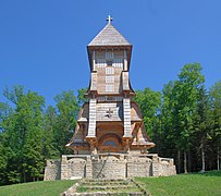 Chapel in the World War I Eastern Front Cemetery No. 123 in Łużna – Pustki (by Dušan Jurkovič, 1915)