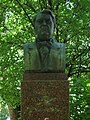 Sadoveanu's bust on Aleea Clasicilor, Chișinău, Moldova