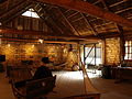 Interior of a barn in Koguva, now used as art gallery