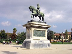 Estàtua eqüestre del General Prim (1887), de Lluís Puiggener, Parc de la Ciutadella.