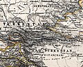 1874 German map of "Turkestan" including the Ili and "Ilijsk"