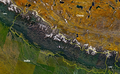 Beeld van Nepal van de NASA Landsat-7.