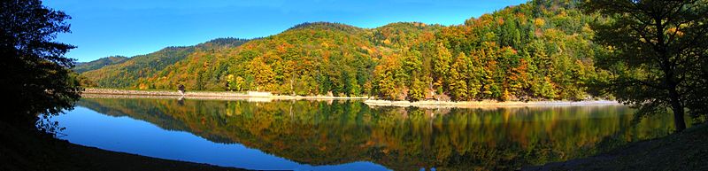 Panoráma Dolnohodrušského tajchu