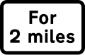 Distance over which hazard extends