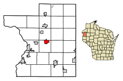 Location of Balsam Lake in Polk County, Wisconsin