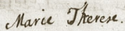 Marie Thérèse Raphaëlle's signature