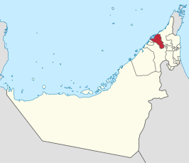 Kaart van Umm Al Qaywayn