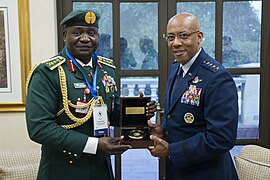 General Charles CQ Brown, Jr., Chairman of the Joint Chiefs of Staff, attends a country briefing at Ambassador Howard A. Van Vranken's, US Ambassador to Botswana, residence in Gaborone, Botswana, June 24, 2024 - 24.jpg