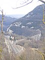 Léaz-Longeray junction seen from the road above