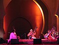 Shankar and his daughter Anoushka at the Fes Sacred Music Festival in 2005