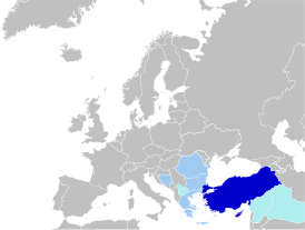 Карта распространения