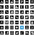 Image 30Graphic symbols are often functionalist and anonymous, as these pictographs from the US National Park Service illustrate. (from Graphic design)