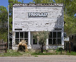 Paradox wooden storefront in 2010