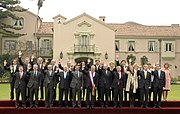 Presidential Palace of Cerro Castillo, in Spanish Colonial Revival architecture style, inaugurated in 1930.