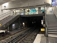 Mezzanine overlooking the platforms