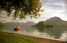 View of Lake Annecy from Talloires