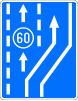 Д2 Additional road lane for slow-moving road vehicles