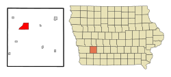 Location of Atlantic, Iowa