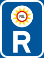 Reserved for police vehicles