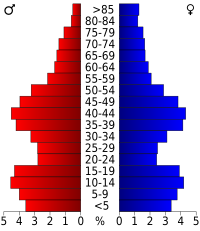 Pyramide des âges.