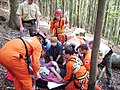 Image 27Mountain rescue team members and other services attend to a casualty in Freiburg Germany. (from Mountain rescue)