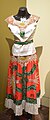 Dress for a folk dance called Flor de Pitahaya "Pitahaya Flower" from Baja California Sur displayed at the Museo de Arte Popular in Mexico City