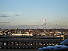 Mount St Helens Erupting From Portland 1980