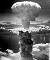 Image 58The mushroom cloud of the atomic bomb dropped on Nagasaki, Japan, on 9 August 1945 rose over 18 kilometres (11 mi) above the bomb's hypocenter. An estimated 39,000 people were killed by the atomic bomb, of whom 23,145–28,113 were Japanese factory workers, 2,000 were Korean slave laborers, and 150 were Japanese combatants. (from Nuclear fission)