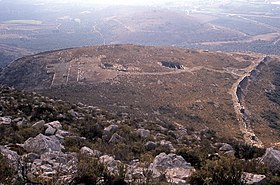 View of New Pleuron, looking south