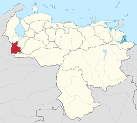 Localisation de État de Táchira