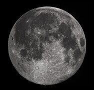 High-resolution photo of completely full moon, by Gregory H. Revera