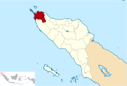 Location within Aceh