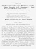 Thumbnail for File:URSI National Committee Report, XIV General Assembly, Tokyo, September 1963- Commission 1. Radio Measurement Methods and Standards (7 sections and Appendix) (IA jresv68Dn5p523).pdf