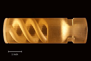 Transparent hybrid rocket motor fuel grain