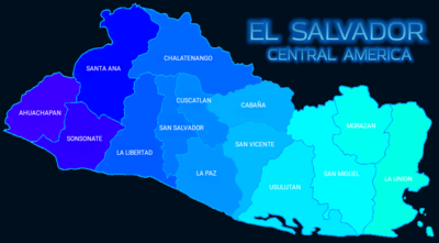 División política de El Salvador.