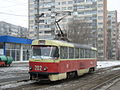 Tramvai Tatra T4R pe linia 5 (fabricat în 1977)