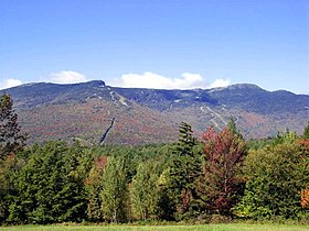 Fjallið Mount Mansfield er 1339 metrar høgt og hægsta fjallið í Vermont.